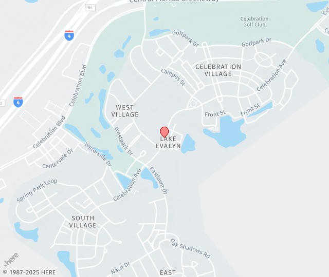 Location Map: 400 Celebration Place, Suite A130 Celebration, Florida 34747